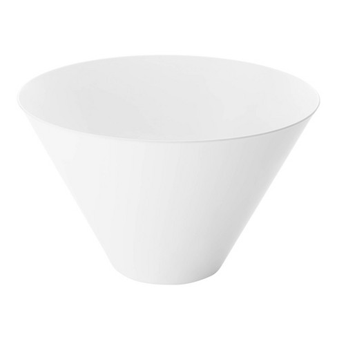Smarty Had A Party 96 oz. White Round Deep Plastic Serving Bowls 24 Bowls