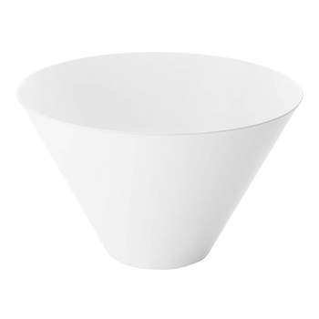 Smarty Had A Party 96 oz. White Round Deep Plastic Serving Bowls (24 Bowls)