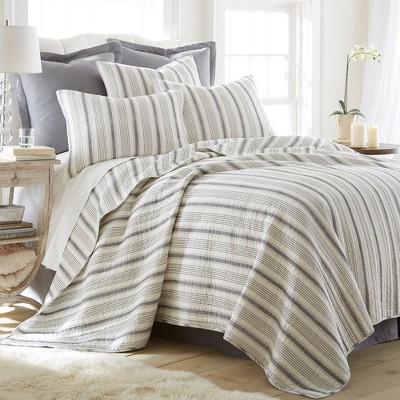 Light Grey Velvet Full/queen Quilt Set - Levtex Home : Target