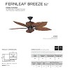Concord Fernleaf Breeze 52" Rustic Iron Indoor/Outdoor Ceiling Fan 5-Blade with 3-Speed Pull Chain - 4 of 4