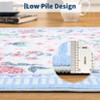 Modern Machine Washable Area Rugs,Large Carpet for Bedroom Living Room, Low Pile Non-Slip Area Rugs for Playroom Dining Room Office Decor, Dark Green - 2 of 4