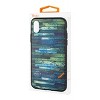 Reiko iPhone X/iPhone XS Embossed Wood Pattern Design TPU Case with Flowers - 4 of 4