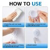 LunaLulinlk POWERFUL REMOVABLE AND REUSABLE VACUUM SUCTION CUP HOOKS-2 PACK, CLEAR - 4 of 4
