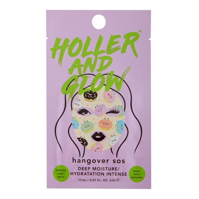 Holler and Glow Hangover SOS Deep Moisture Face Sheet Mask - 0.57 fl oz