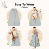 2-Pack Snooze Baby Sleep Sacks, Organic Cotton Wearable Blanket, Soft  Toddler Sleeping Bag, Smooth Zipper - 3 of 4
