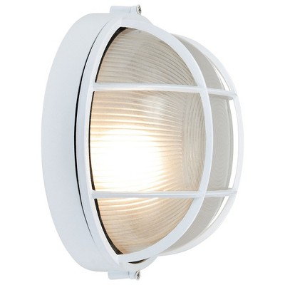 Nauticus White Aluminum 9.5" Outdoor Wall Light