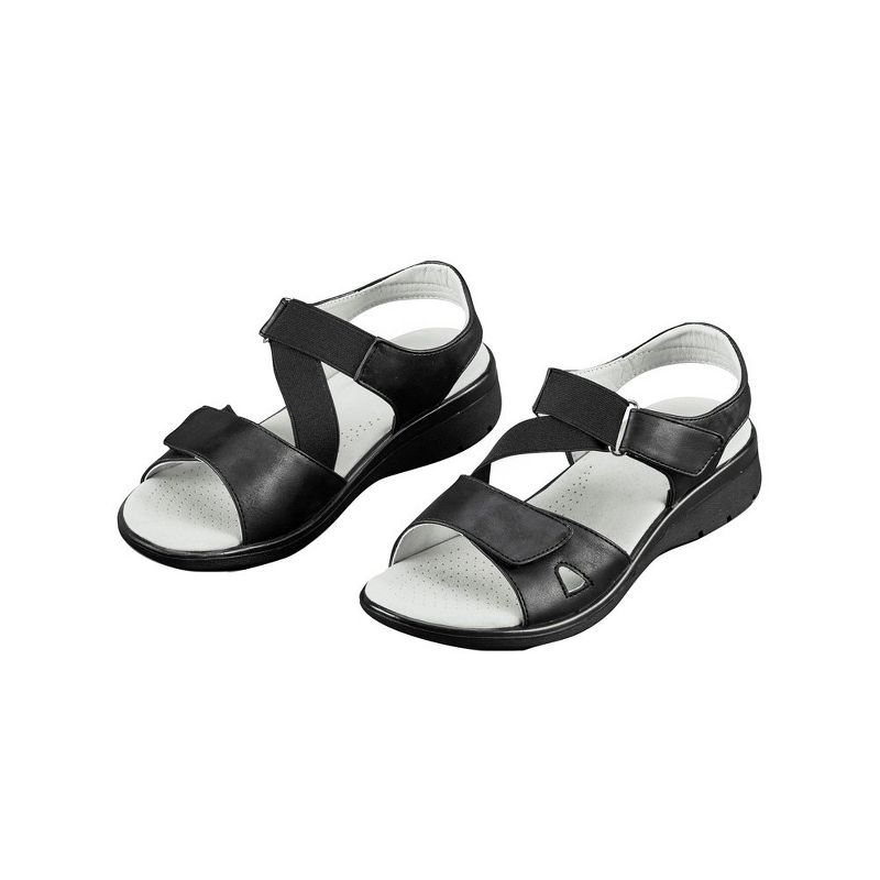 Collections Etc Adjustable Stretch Sandals, 1 of 6