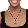 Ross-Simons 175.00 ct. t.w. Ruby Drop Necklace in 18kt Yellow Gold Over Sterling Silver - 2 of 4