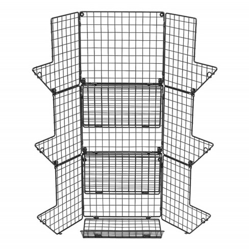 Sorbus 3-Tier Wire Market Basket Storage Stand