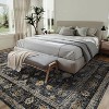 coucheta Washable Area Rug for Living Room, Multi-size Vintage Distressed Floral Non Slip Non-Shedding Carpet, for Home Office, Dining, Bedroom - 4 of 4