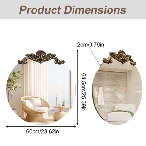 ARTLOGE Large Vintage Mirror Baroque Antique Round Mirror for Wall Decor 24/28/32/36inch - 1 of 3