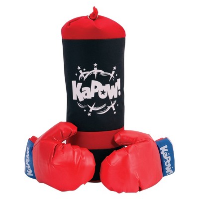 Costway Kids Punching Bag W/adjustable Stand Boxing Gloves Boxing Set, Red  : Target