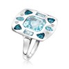 Ross-Simons 5.50 Carat Sky Blue Topaz and 2.10 ct. t.w. Multi-Gemstone Ring in Sterling Silver Size 5 - 3 of 4