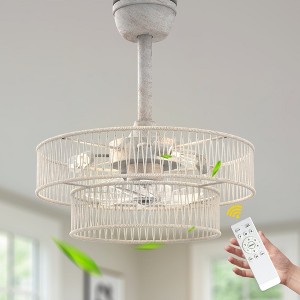 Bella Depot 23" Ceiling Fan with Light and Remote 6-speed - 1 of 4