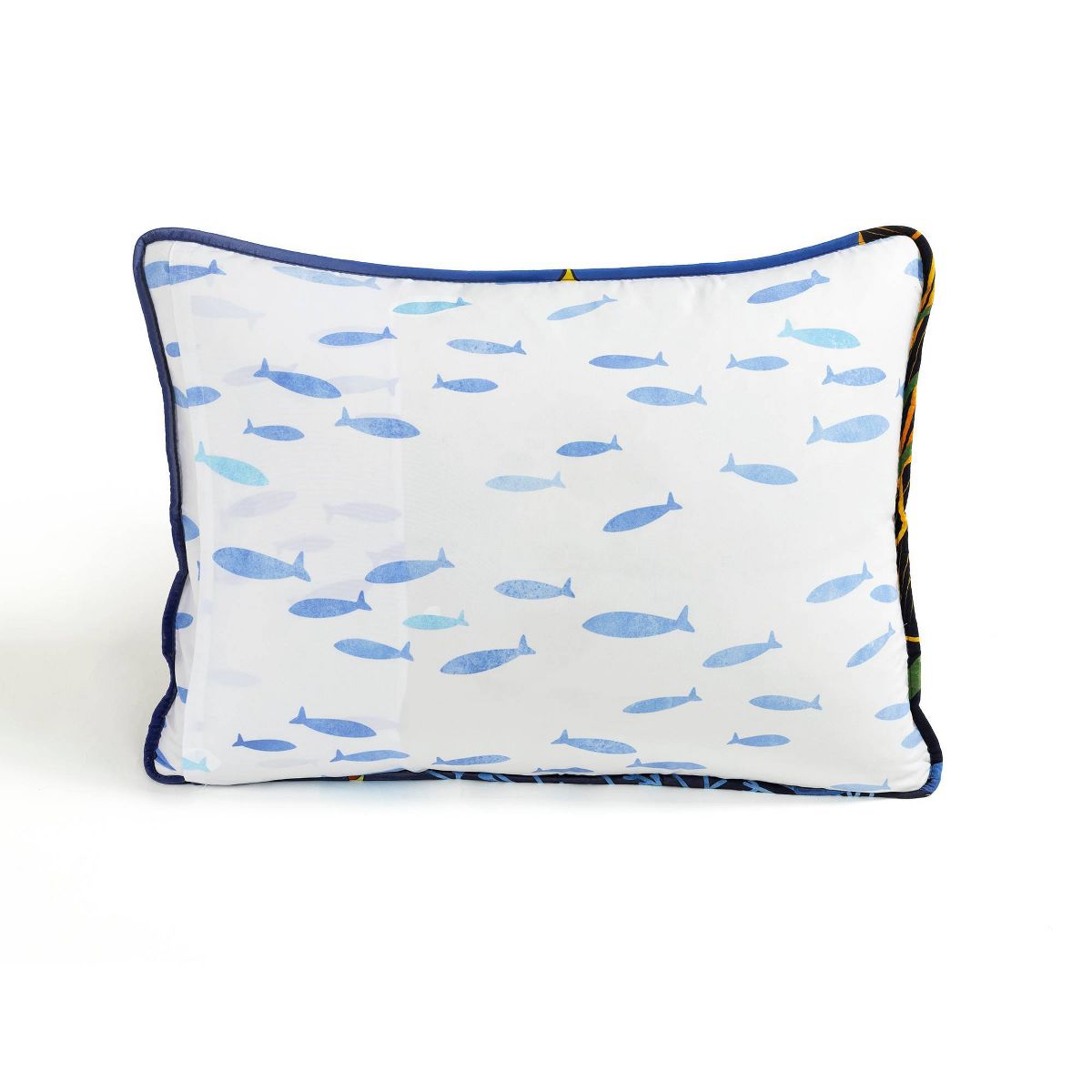 Twin 2pc Set Kids' Under The Sea Quilts Navy - Lush Décor: Kids Bedding Set, Ocean Theme, Reversible, OEKO-TEX Certified - thumbnail 6