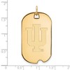 Black Bow Jewelry 14k Yellow Gold Indiana Hoosiers NCAA Large Pendant - 2 of 3