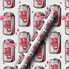 30" 25sq ft Christmas Roll Wrap Coca-Cola Diet Coke - 2 of 3