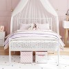 Twin Size Bed Frames with Headboard and Footboard,Twin Metal Bed Frame for Kids,12.2-inch Under Bed Storage,Steel Slats Support,No Box Spring Needed - 2 of 4
