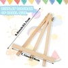 Aoibox Wood Tabletop Easels 9 Inch Tripod Set for Kids Students Painting Party Portable Canvas Photo Display Holder 4 Pack - 2 of 4