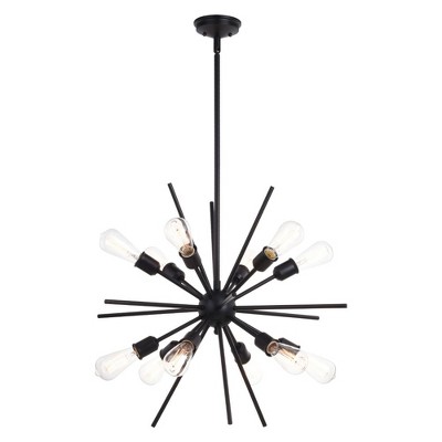 Vaxcel Estelle 12 - Light Pendant in  Matte Black
