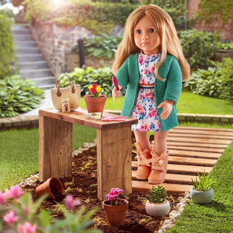 Our Generation 18&#34; Gardening Doll - Sage, 3 of 13
