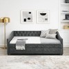 Lycvki Upholstered Sofa with Trundle Twin Size Bed Mattress not included - 3 of 4