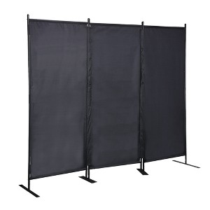 NicBex 3-Panel Room Divider Folding Fabric Privacy Screen with Metal Legs Partition for Home & Office - 1 of 4