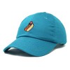 Dalix Hot Dog Embroidered Cap Cotton Baseball Summer Cool Dad Hat Mens - 4 of 4
