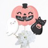 Big Dot of Happiness Pastel Halloween - Pink Pumpkin Party Centerpiece Sticks - Table Toppers - Set of 15 - 3 of 4