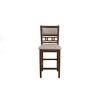 New Classic Furniture,Furniture Gia Solid Wood Counter Chairs In Cherry Brown (Set Of 2) - 3 of 4