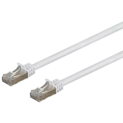 Monoprice Cat7 Ethernet Network Patch Cable - 50 Feet - White | 26AWG, Shielded, (S/FTP) - Entegrade Series