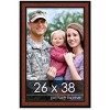 PosterPalooza | Simple Brown Picture Frame - UV Acrylic, Foam Board Backing, Hanging Hardware - 2 of 4
