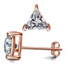 Paaaawaters Rose Gold Plated 925 Sterling Silver Cubic Zirconia Stud Earrings for Women - 2 of 4