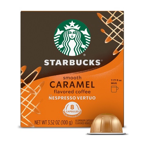 Starbucks Smooth Caramel Flavoured Coffee Pods x10 51g - Tesco Groceries