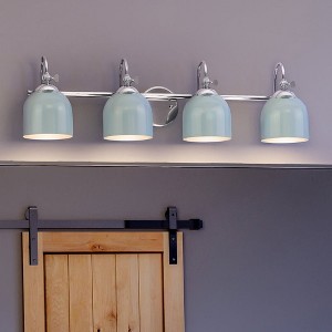 Urban Ambiance Luxury Vintage Bath Light 9''H x 33''W,  Polished Chrome Finish,  Jacksonville Collection, UHP4313 - 1 of 4