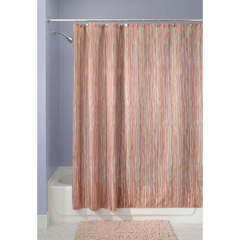 mDesign Linear Print - Fabric Shower Curtain, 2 of 8