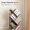 GustoWave Tier Wooden Tall Bookshelf with Storage, Corner Bookshelf, Tree Bookshelf, for Living Room, Bedroom, Home Office - 4 of 4