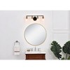 Elegant Lighting Serif 4 light brass and black Wall Sconce - 2 of 4