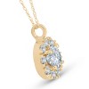 Pompeii3 14K Yellow Gold 1 1/2ct Circle Round Diamond Pendant Necklace - 2 of 4