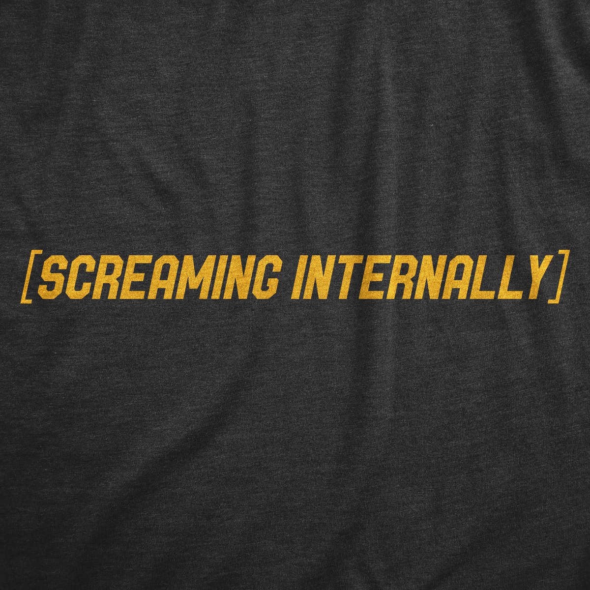 Мужские футболки Crazy Dog T-Shirts, Inc. Mens Screaming Internally T Shirt Funny Anxiety Meme Tee for Guys - Crazy Dog Men's T Shirt Sarcastic Gift Black M — фото 2