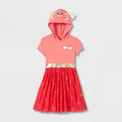 Girls' Disney Turning Red Cosplay Tutu Dress - Red