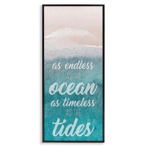 Stupell Industries Timeless As Tides Beach Phrase, 13" x 30" - 1 of 4