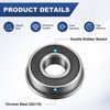Unique Bargains Chrome Steel Durable Long-lasting Multipurpose Use Flanged Ball Bearing 10 3/8" x 7/8" x 9/32" - 2 of 4