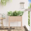 vidaXL Garden Planter with Legs 27.6"x12.2"x27.6" Solid Wood Pine - 3 of 4