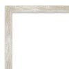 Crackled Narrow Framed Bathroom Vanity Wall Mirror Metallic - Amanti Art - 3 of 4