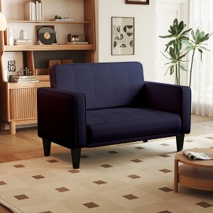 Kayamas 70" Small Loveseat Sofa Small Couch for Living Room, Comfy Love Seat with Removable Washable Cover and Solid Wood Frame - 1 of 4