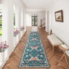 Washable Farmhouse Floral Print Living Room Rugs, Soft Butterfly Print Ultra Thin Bedroom Carpet, Non Slip Textured Dining Room Rugs - 3 of 4