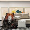 Horror Clown Print Flannel Blanket - Super Soft Lightweight All-Season Camping & Travel Throw, Machine Washable, Home Decor - 2 of 4