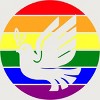Design By CreativeHT Humans Dove Olive Branch Rainbow Pride By CreativeHT T-Shirt - 2 of 2