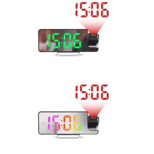 REGALWOVEN 2 Pcs Plastic Digital Corded Adjustable Accurate Electric Alarm Clock 7.5 x 2.8 x 1 inch - 1 of 4